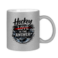 Glitzertasse HOCKEY IS THE ANSWER