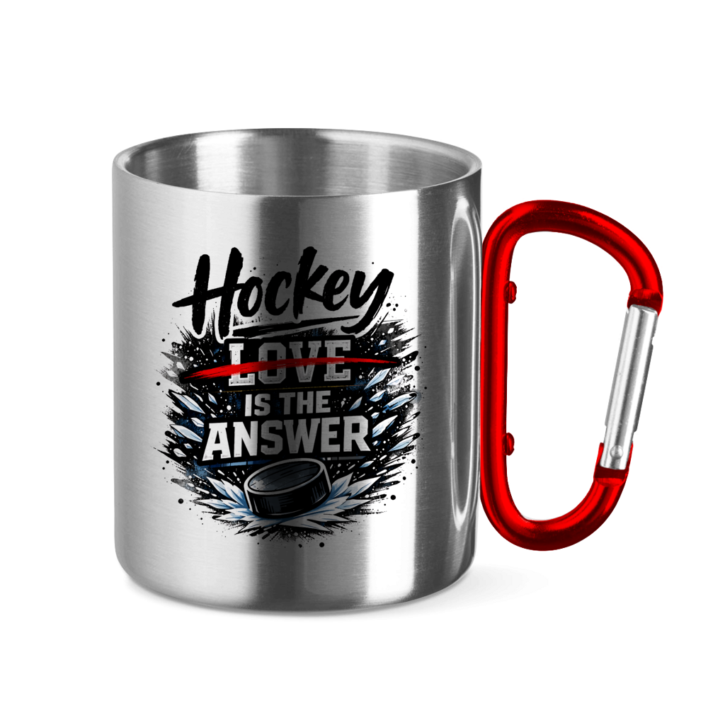 Edelstahltasse HOCKEY IS THE ANSWER