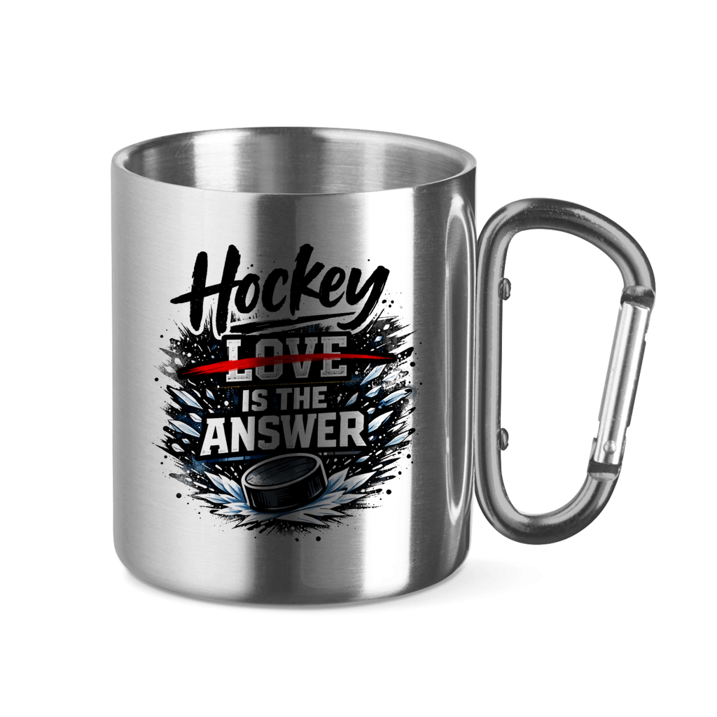 Edelstahltasse HOCKEY IS THE ANSWER