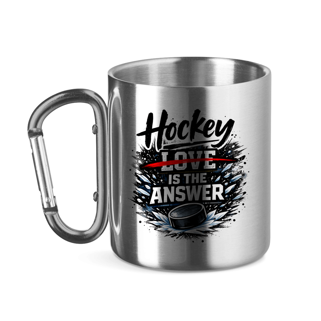 Edelstahltasse HOCKEY IS THE ANSWER