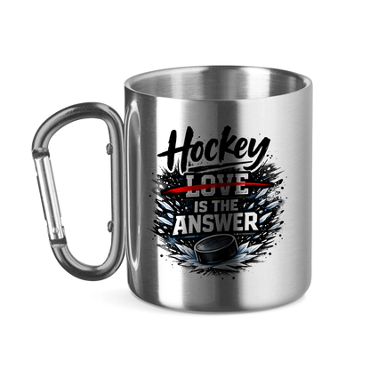 Edelstahltasse HOCKEY IS THE ANSWER