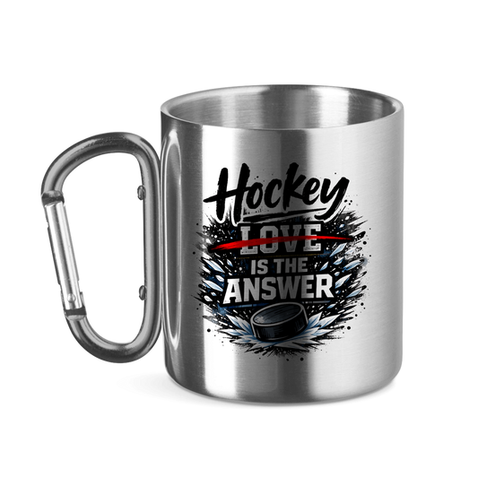 Edelstahltasse HOCKEY IS THE ANSWER