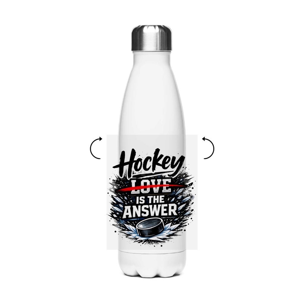 Edelstahl-Thermoflasche HOCKEY IS THE ANSWER