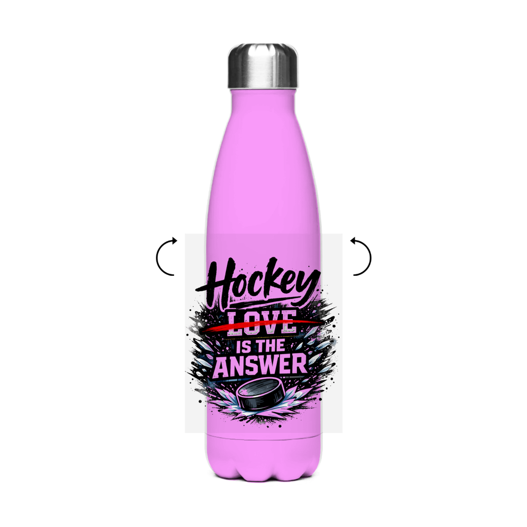 Edelstahl-Thermoflasche HOCKEY IS THE ANSWER