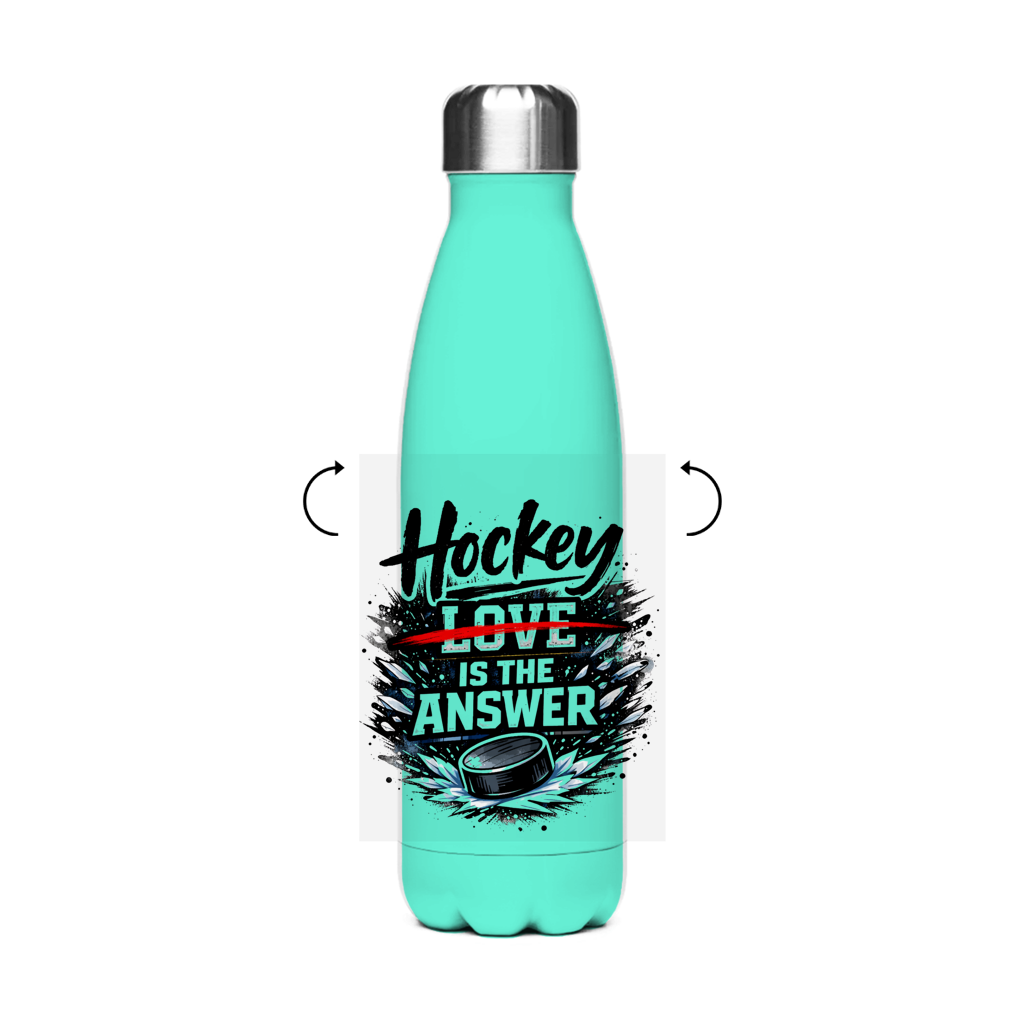 Edelstahl-Thermoflasche HOCKEY IS THE ANSWER