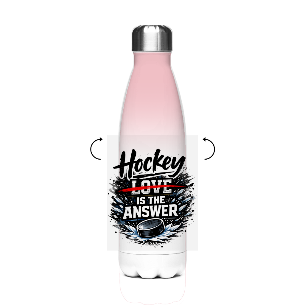 Edelstahl-Thermoflasche HOCKEY IS THE ANSWER