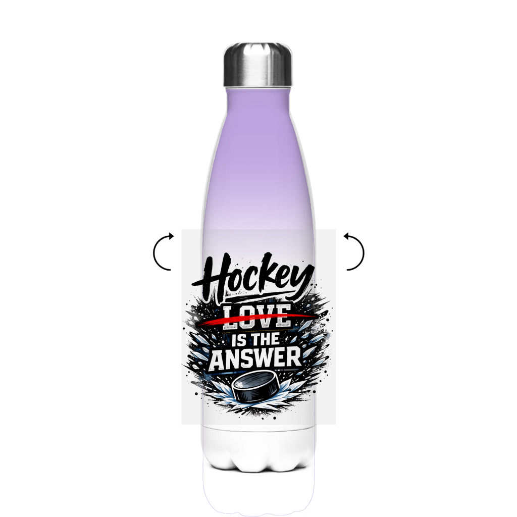 Edelstahl-Thermoflasche HOCKEY IS THE ANSWER