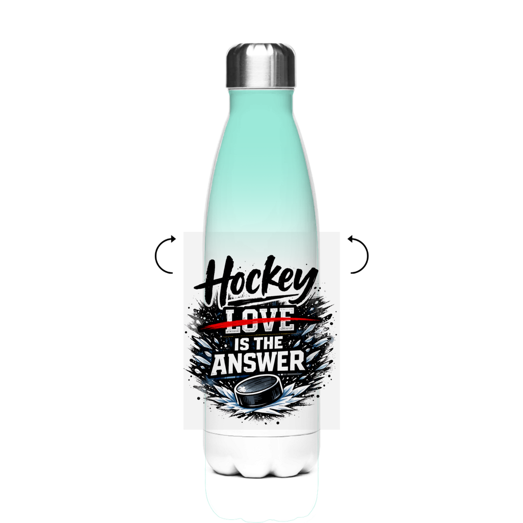 Edelstahl-Thermoflasche HOCKEY IS THE ANSWER
