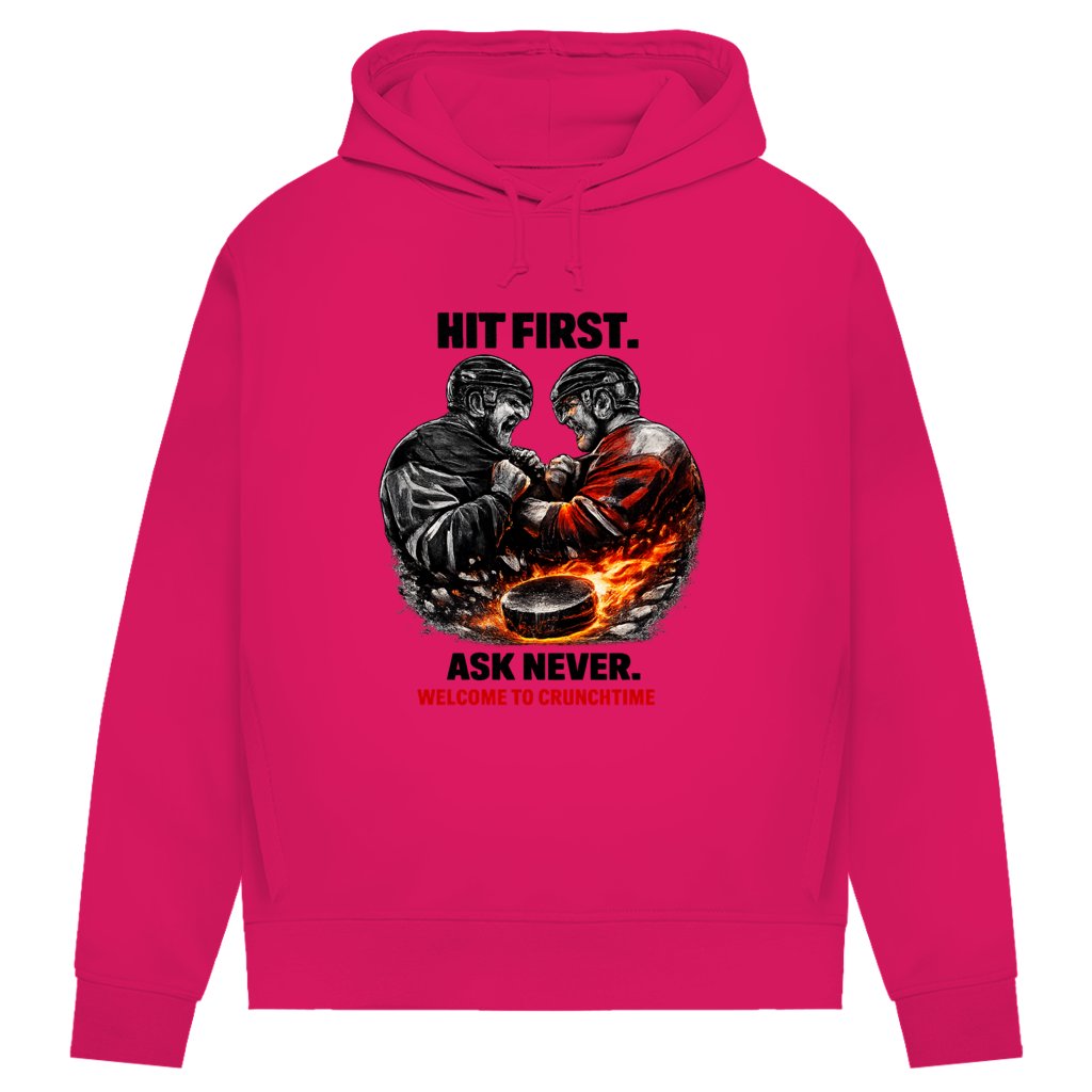 Damen Premium Hoodie CRUNCHTIME HIT FIRST