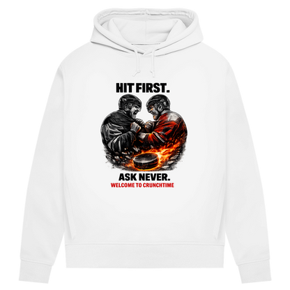 Damen Premium Hoodie CRUNCHTIME HIT FIRST