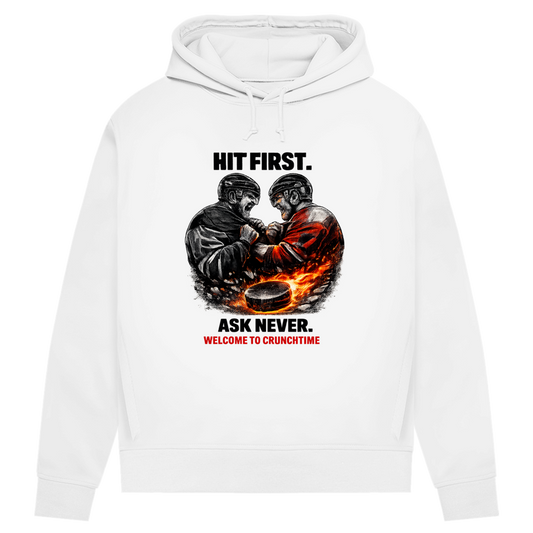 Damen Premium Hoodie CRUNCHTIME HIT FIRST