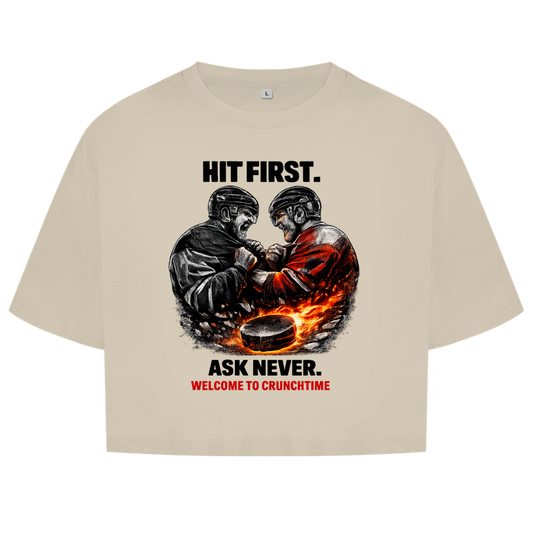Ladies Crop Top CRUNCHTIME HIT FIRST