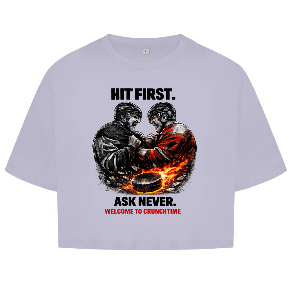 Ladies Crop Top CRUNCHTIME HIT FIRST