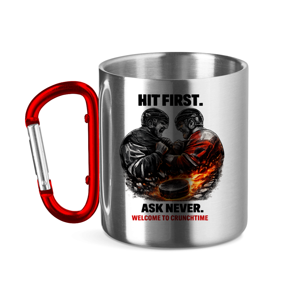 Edelstahltasse CRUNCHTIME HIT FIRST