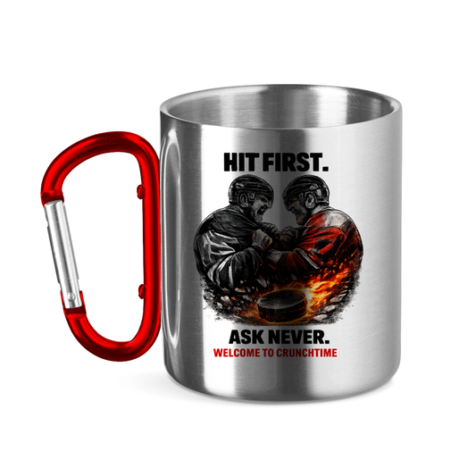 Edelstahltasse CRUNCHTIME HIT FIRST