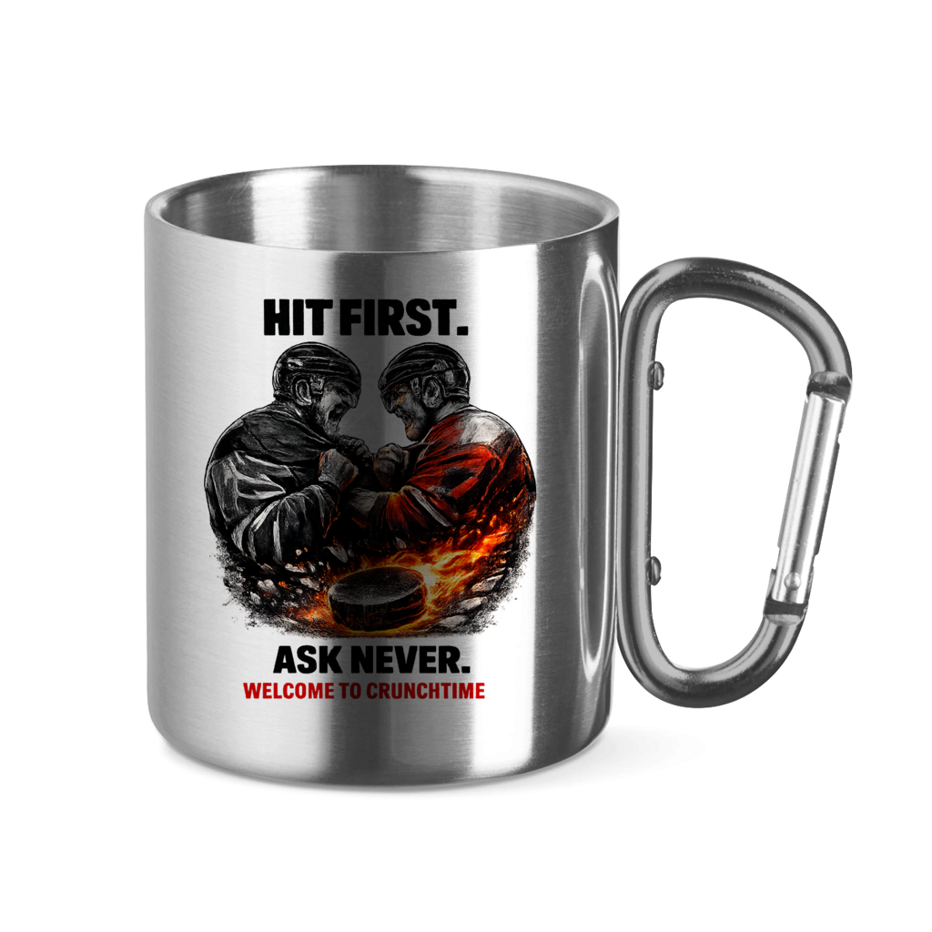 Edelstahltasse CRUNCHTIME HIT FIRST