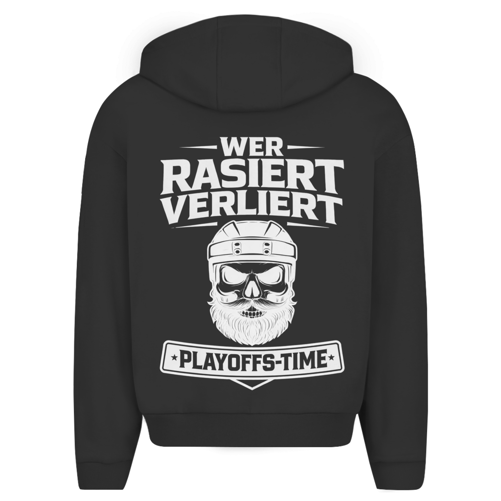 Oversize Zipper PLAYOFFS WER RASIERT VERLIERT