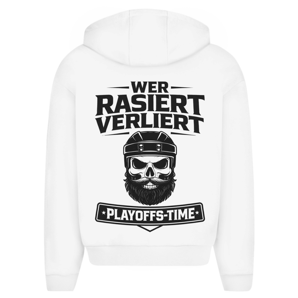 Oversize Zipper PLAYOFFS WER RASIERT VERLIERT