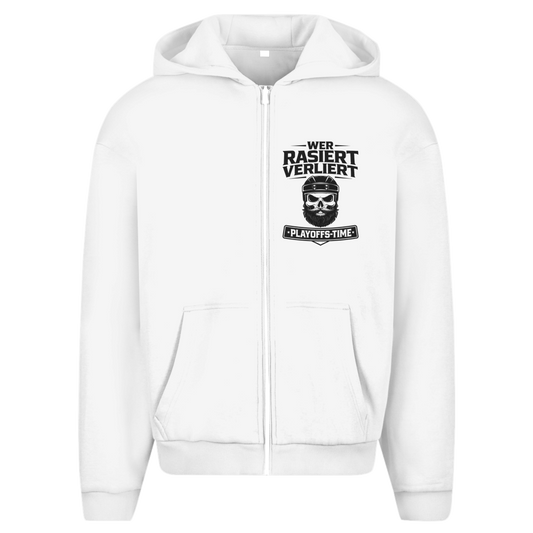 Oversize Zipper PLAYOFFS WER RASIERT VERLIERT