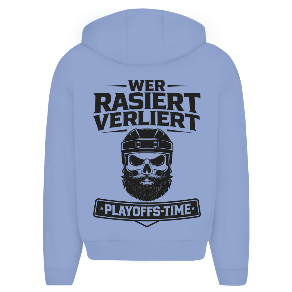 Oversize Zipper PLAYOFFS WER RASIERT VERLIERT