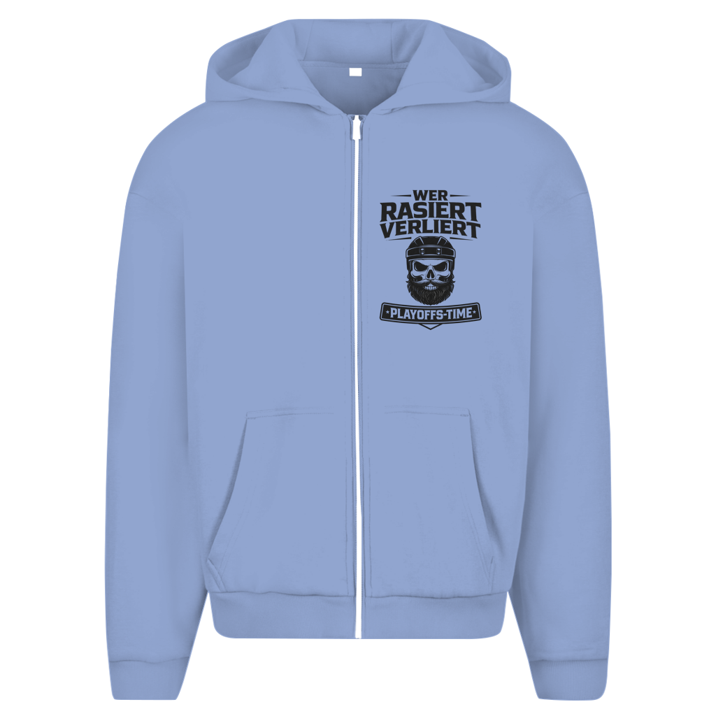 Oversize Zipper PLAYOFFS WER RASIERT VERLIERT