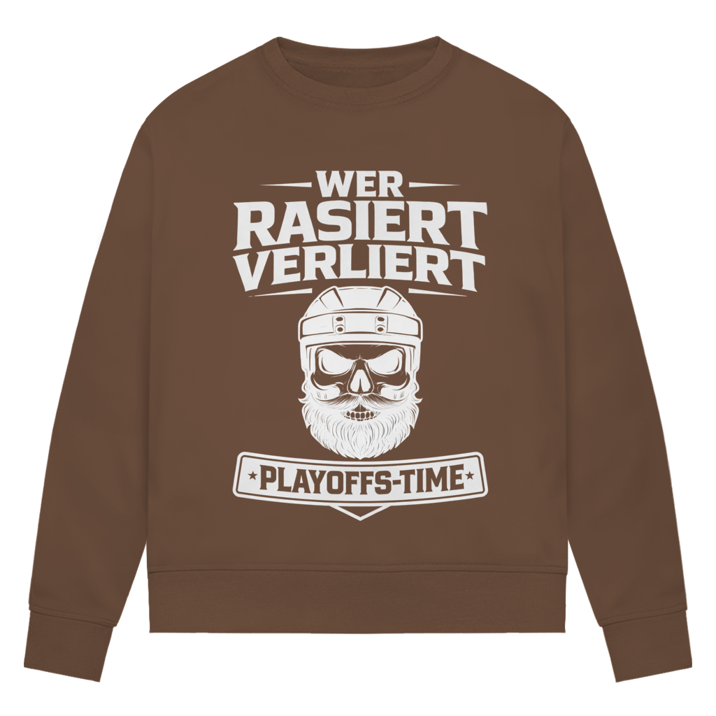 Ladies Sweatshirt PLAYOFFS WER RASIERT VERLIERT