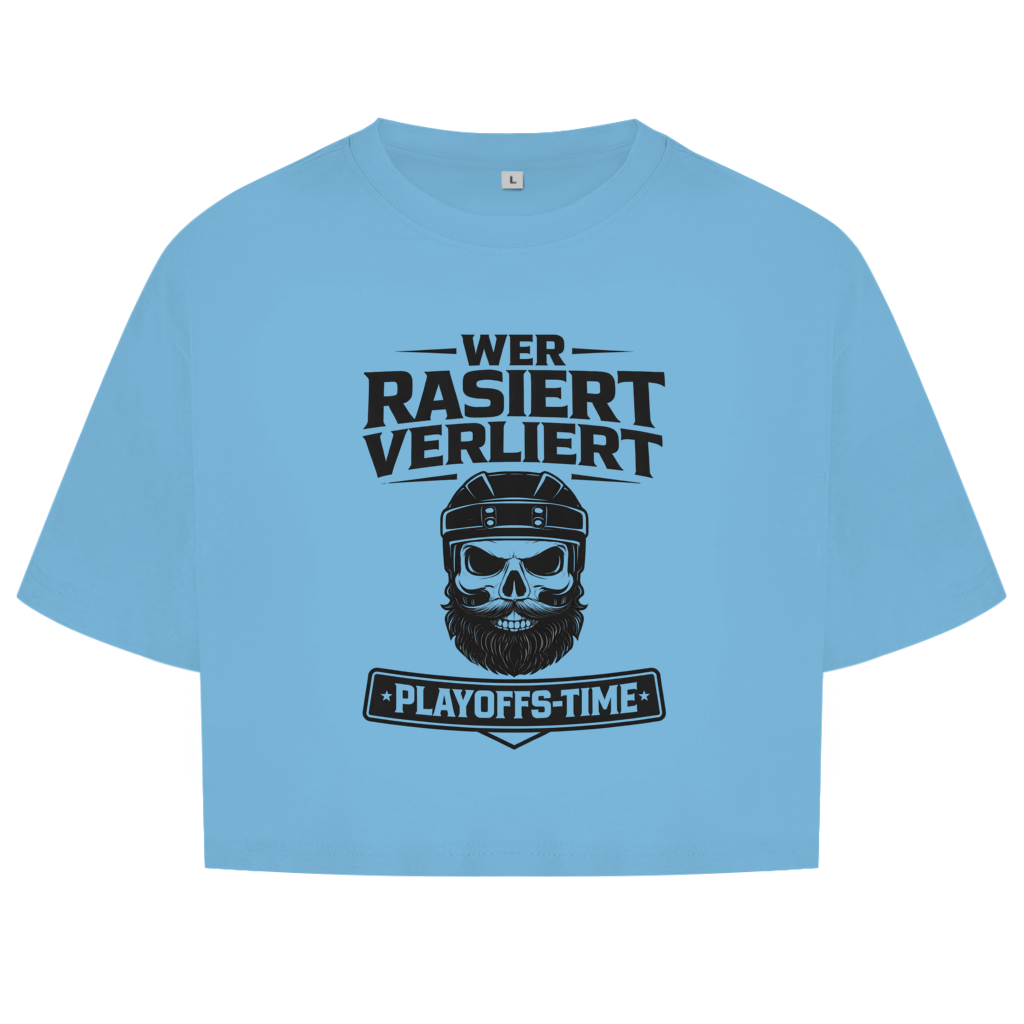 Ladies Crop Top PLAYOFFS WER RASIERT VERLIERT