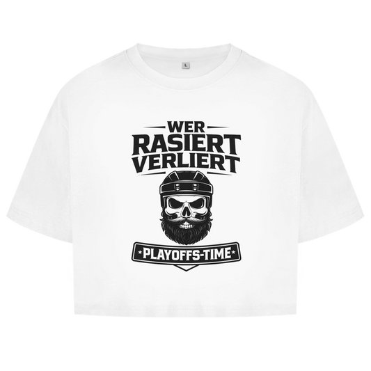Ladies Crop Top PLAYOFFS WER RASIERT VERLIERT