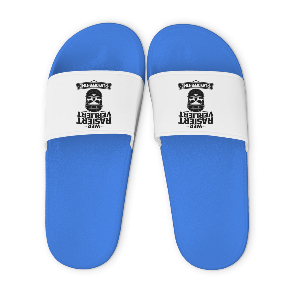 Badelatschen PLAYOFFS WER RASIERT VERLIERT