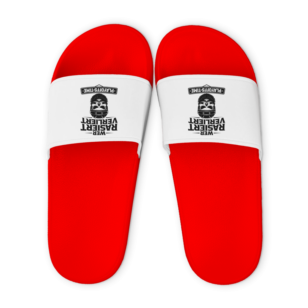 Badelatschen PLAYOFFS WER RASIERT VERLIERT