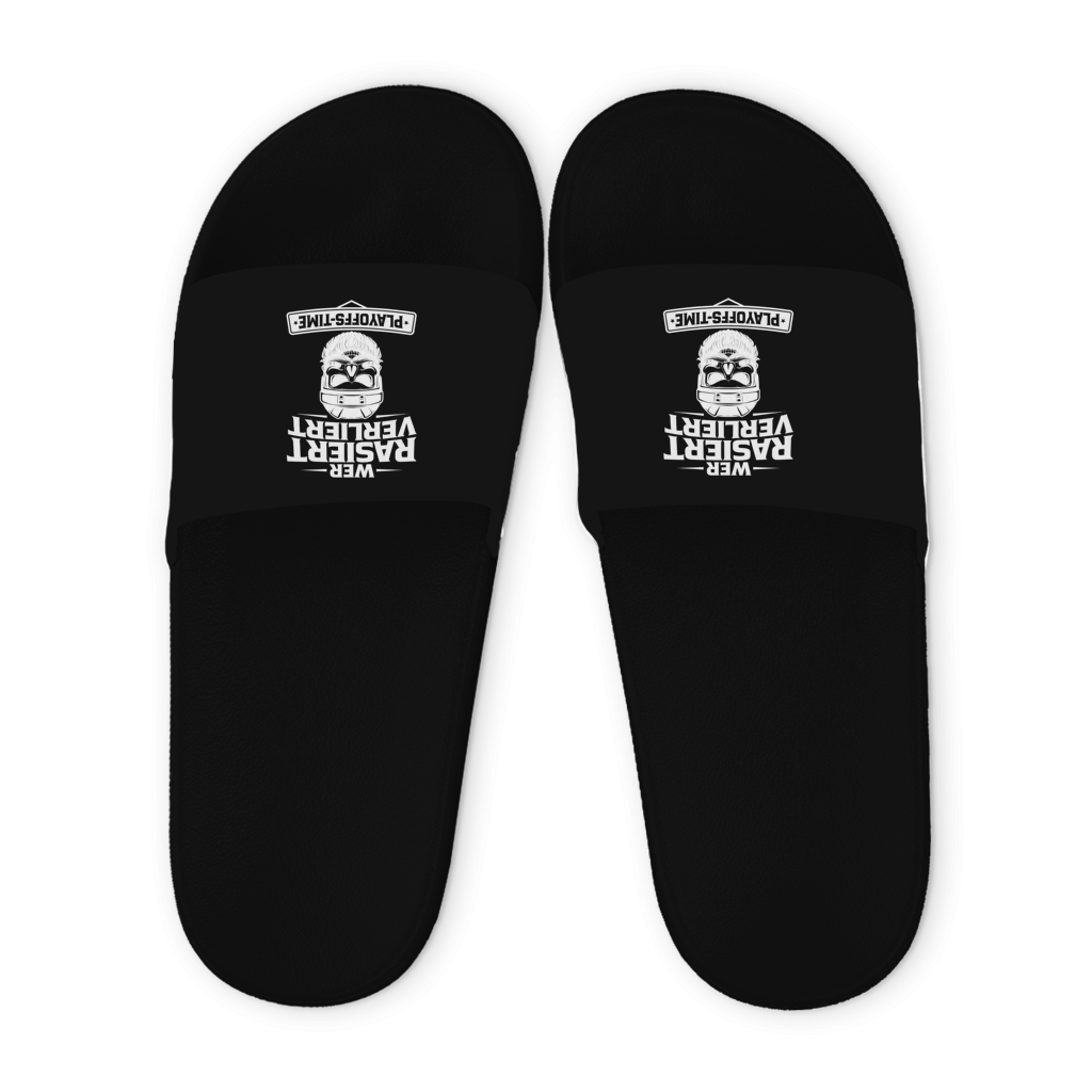 Badelatschen PLAYOFFS WER RASIERT VERLIERT