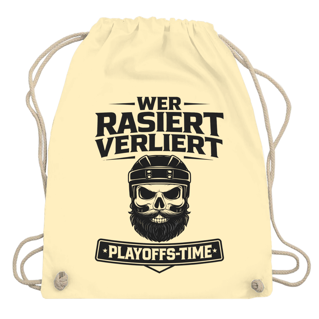 Turnbeutel PLAYOFFS WER RASIERT VERLIERT