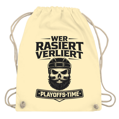 Turnbeutel PLAYOFFS WER RASIERT VERLIERT