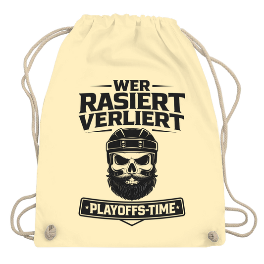 Turnbeutel PLAYOFFS WER RASIERT VERLIERT