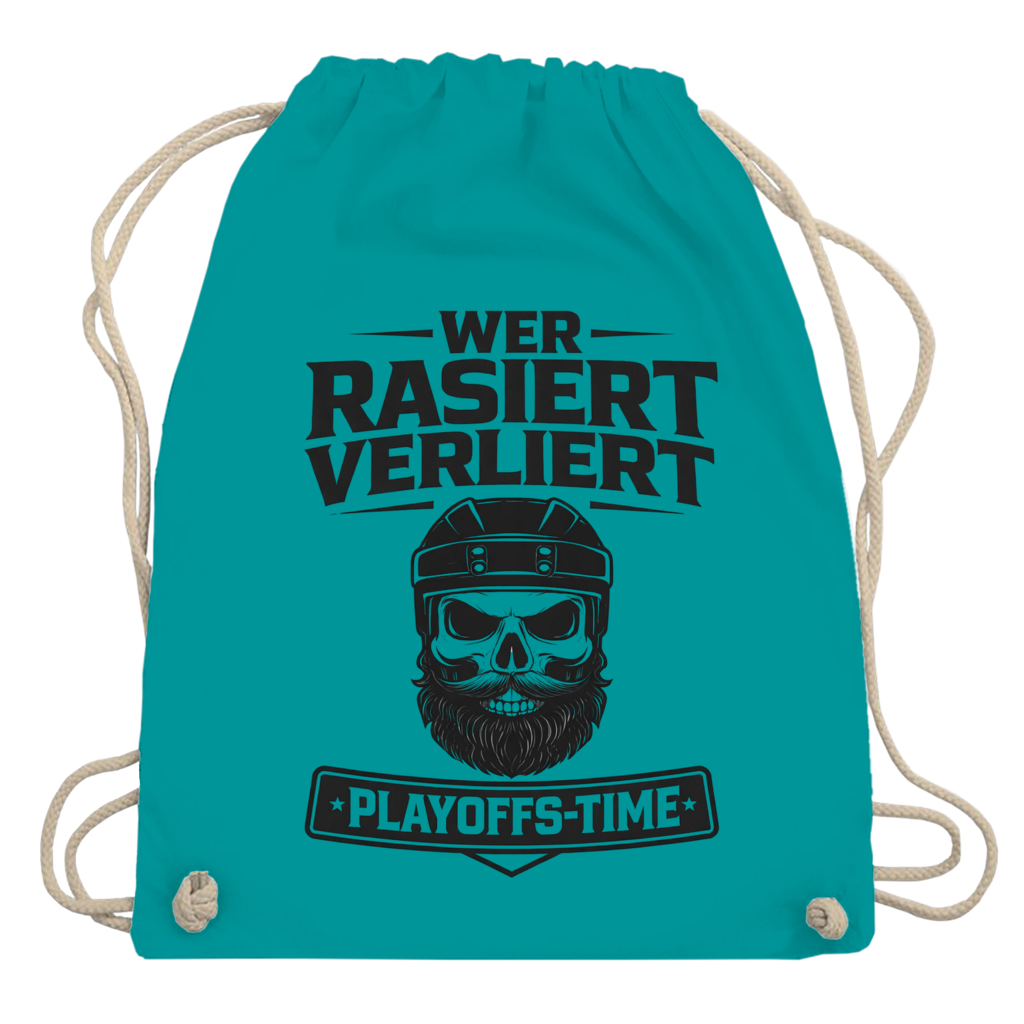 Turnbeutel PLAYOFFS WER RASIERT VERLIERT