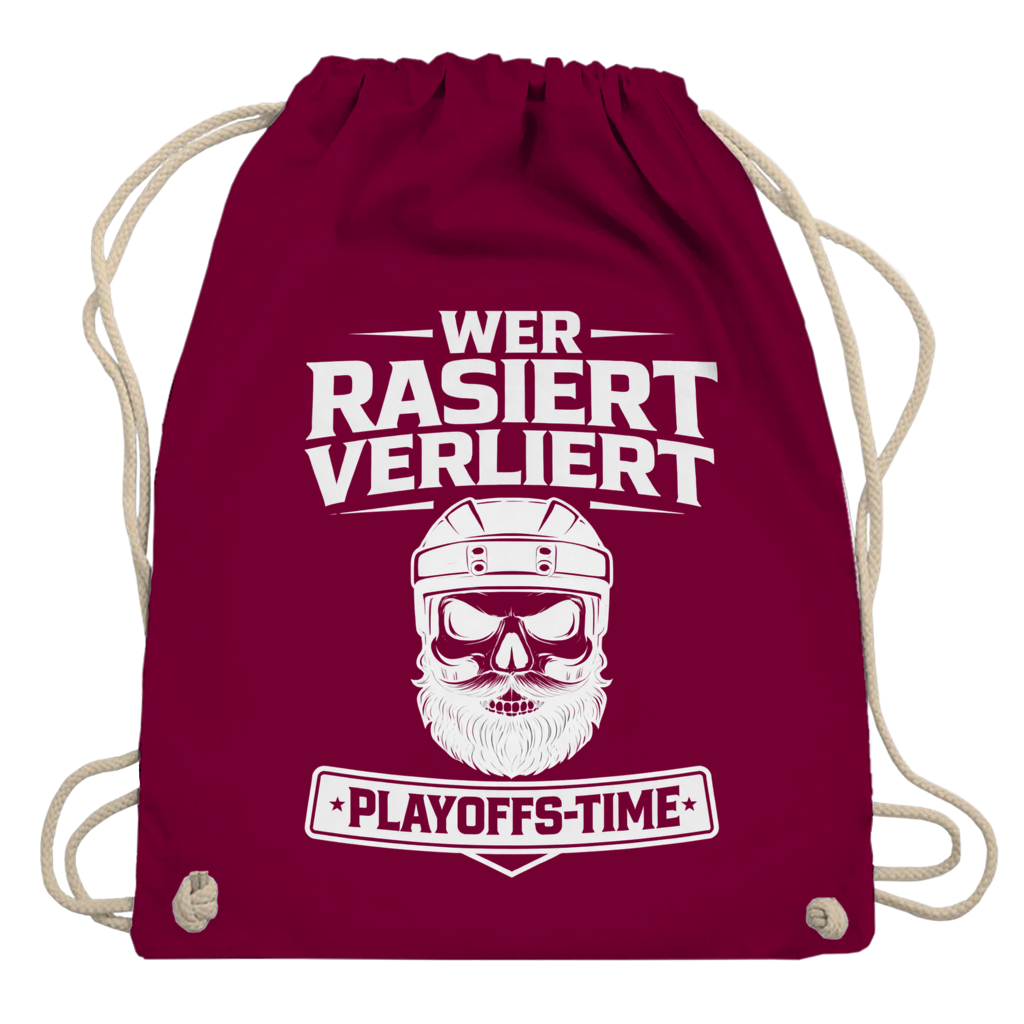 Turnbeutel PLAYOFFS WER RASIERT VERLIERT