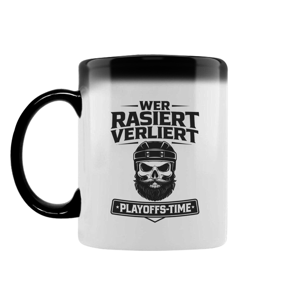 Zaubertasse PLAYOFFS WER RASIERT VERLIERT