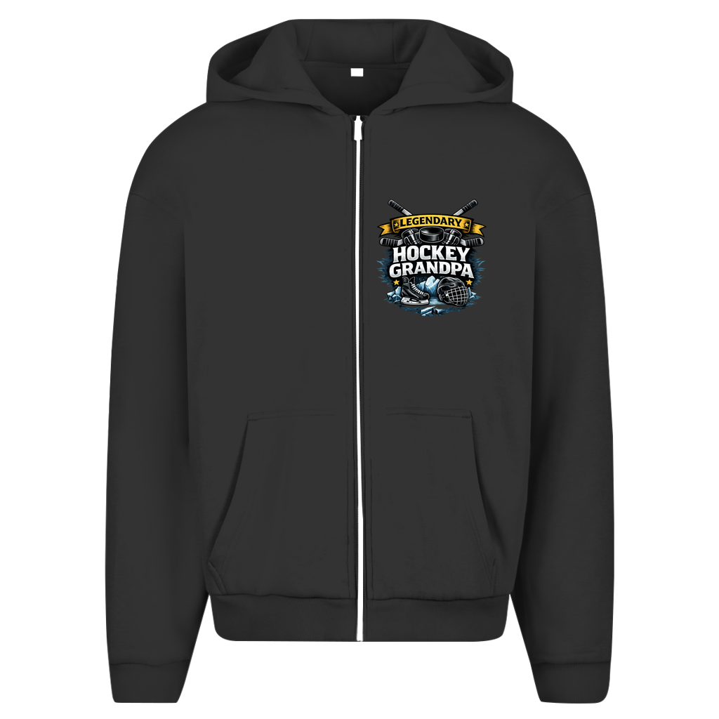 Oversize Zipper LEGENDARY HOCKEY GRANDPA (front&back)