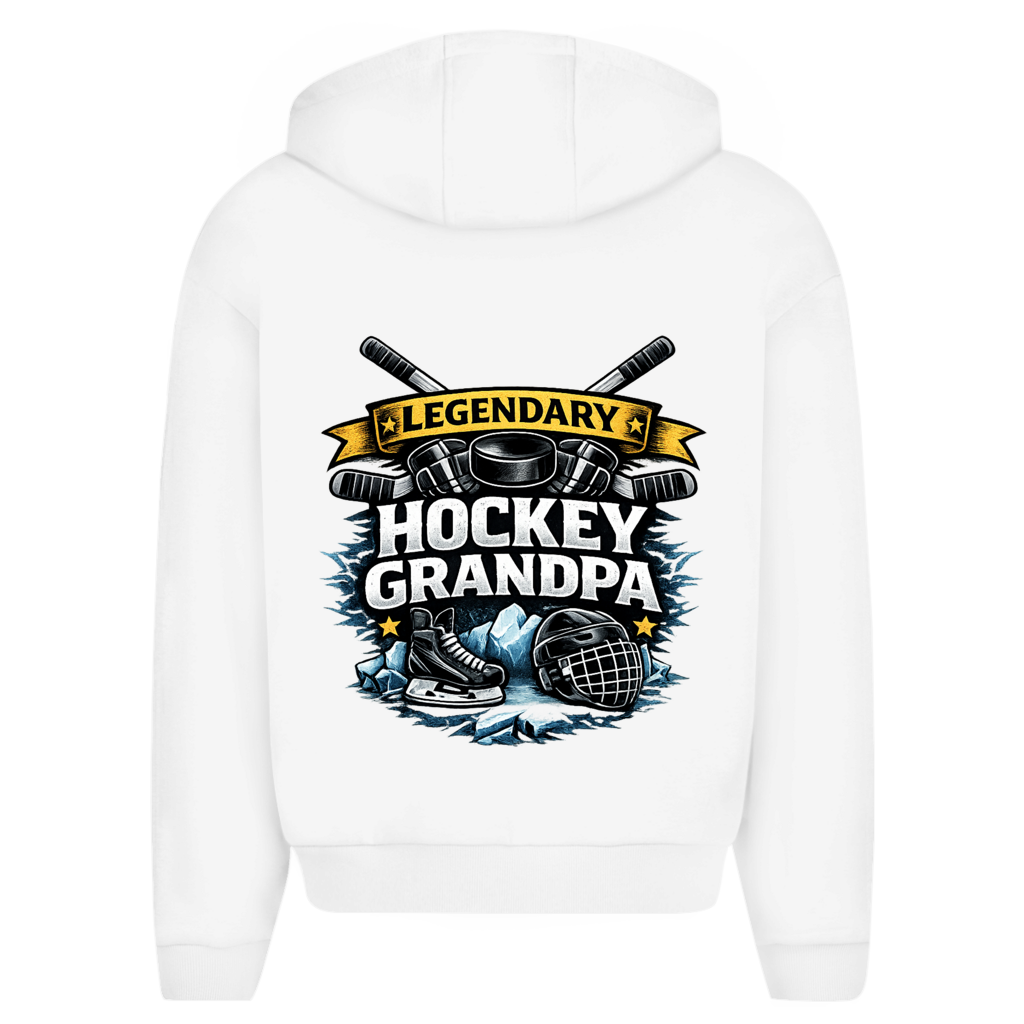 Oversize Zipper LEGENDARY HOCKEY GRANDPA (front&back)