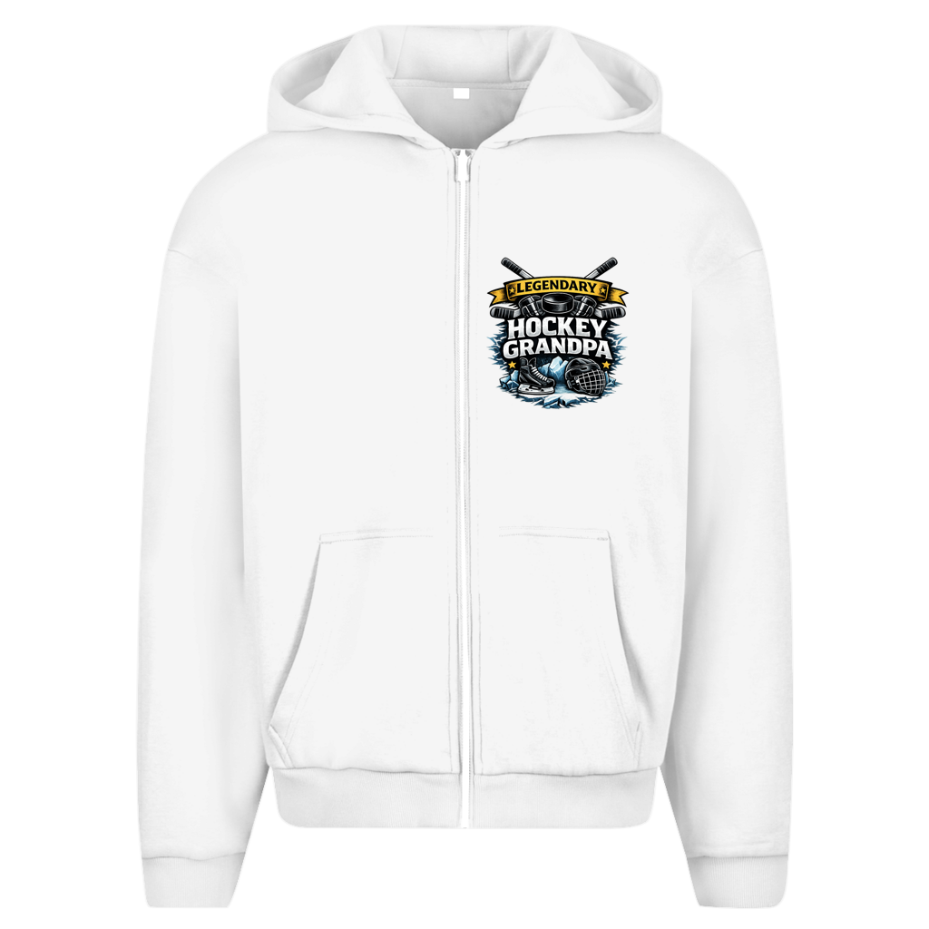 Oversize Zipper LEGENDARY HOCKEY GRANDPA (front&back)