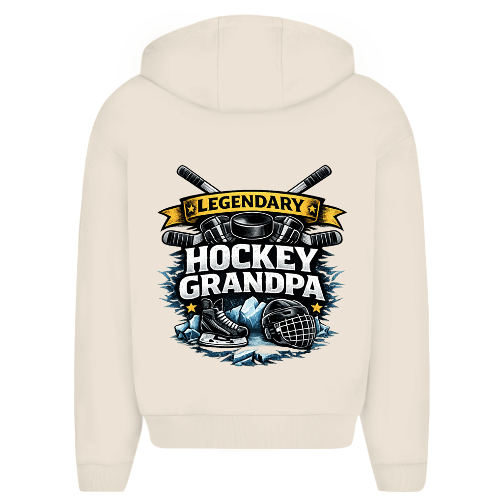 Oversize Zipper LEGENDARY HOCKEY GRANDPA (front&back)