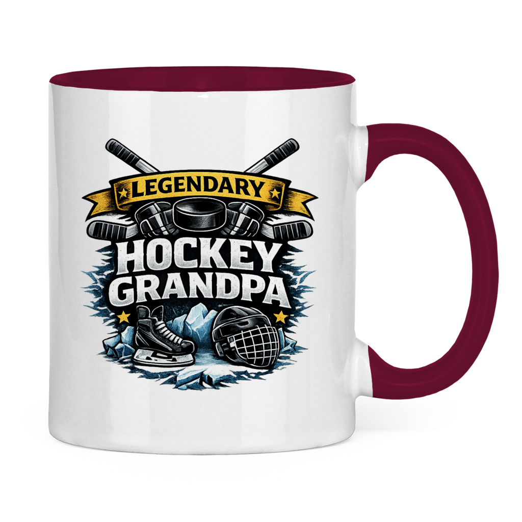 Tasse zweifarbig LEGENDARY HOCKEY GRANDPA