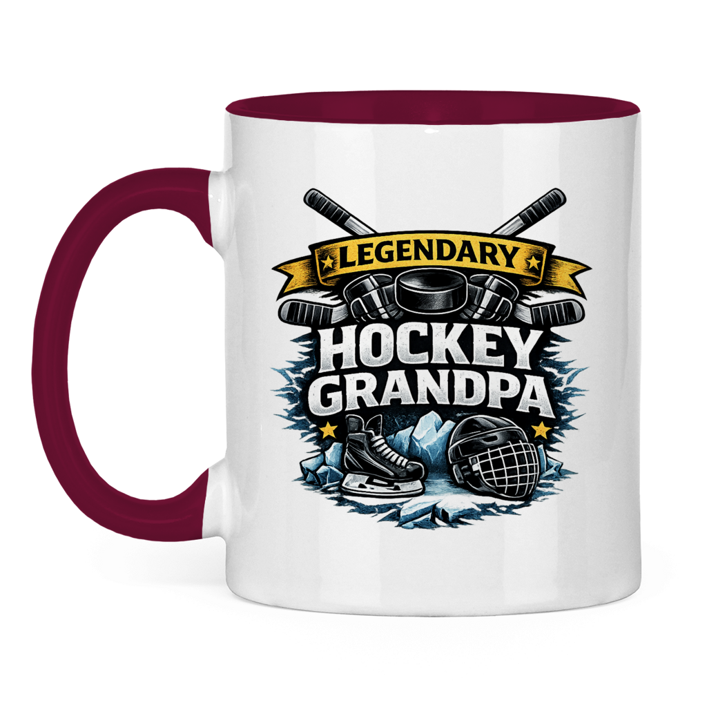 Tasse zweifarbig LEGENDARY HOCKEY GRANDPA