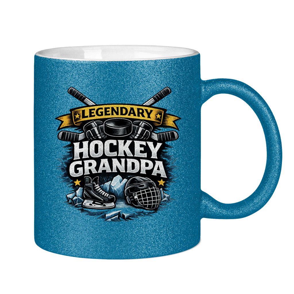 Glitzertasse LEGENDARY HOCKEY GRANDPA
