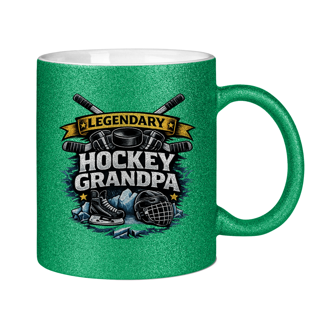 Glitzertasse LEGENDARY HOCKEY GRANDPA