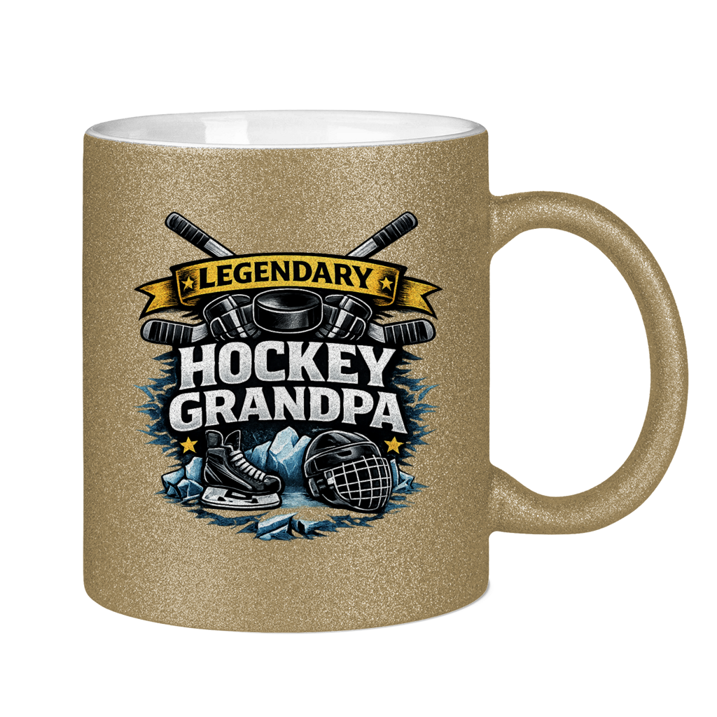 Glitzertasse LEGENDARY HOCKEY GRANDPA