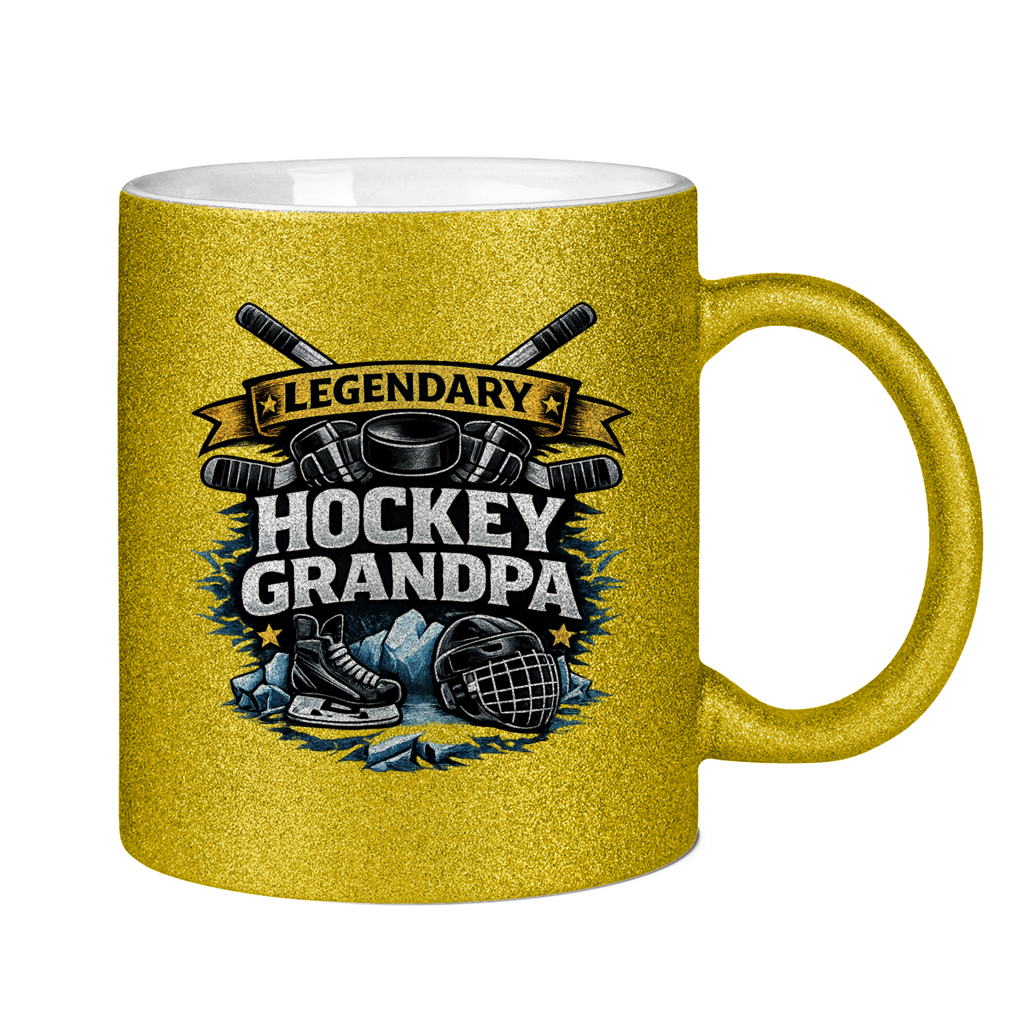 Glitzertasse LEGENDARY HOCKEY GRANDPA