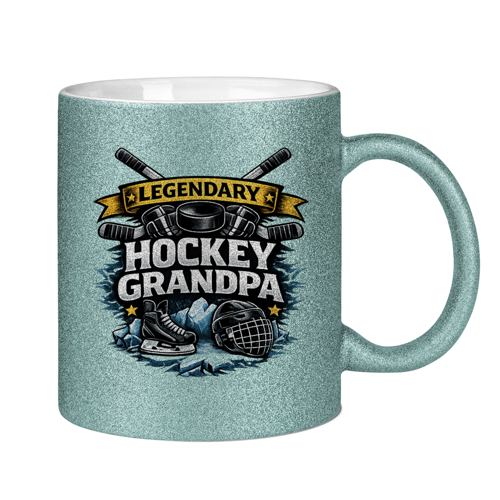 Glitzertasse LEGENDARY HOCKEY GRANDPA