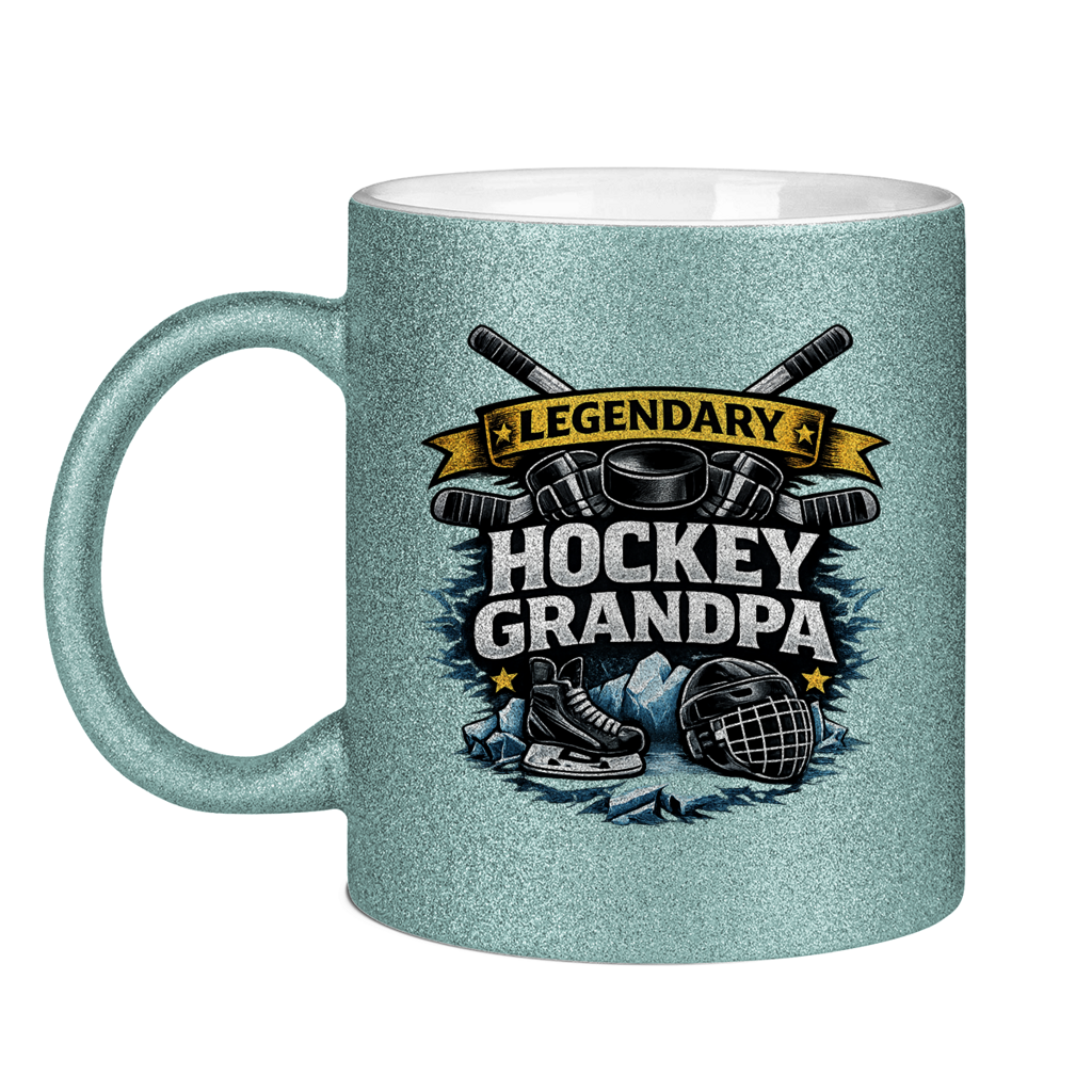 Glitzertasse LEGENDARY HOCKEY GRANDPA