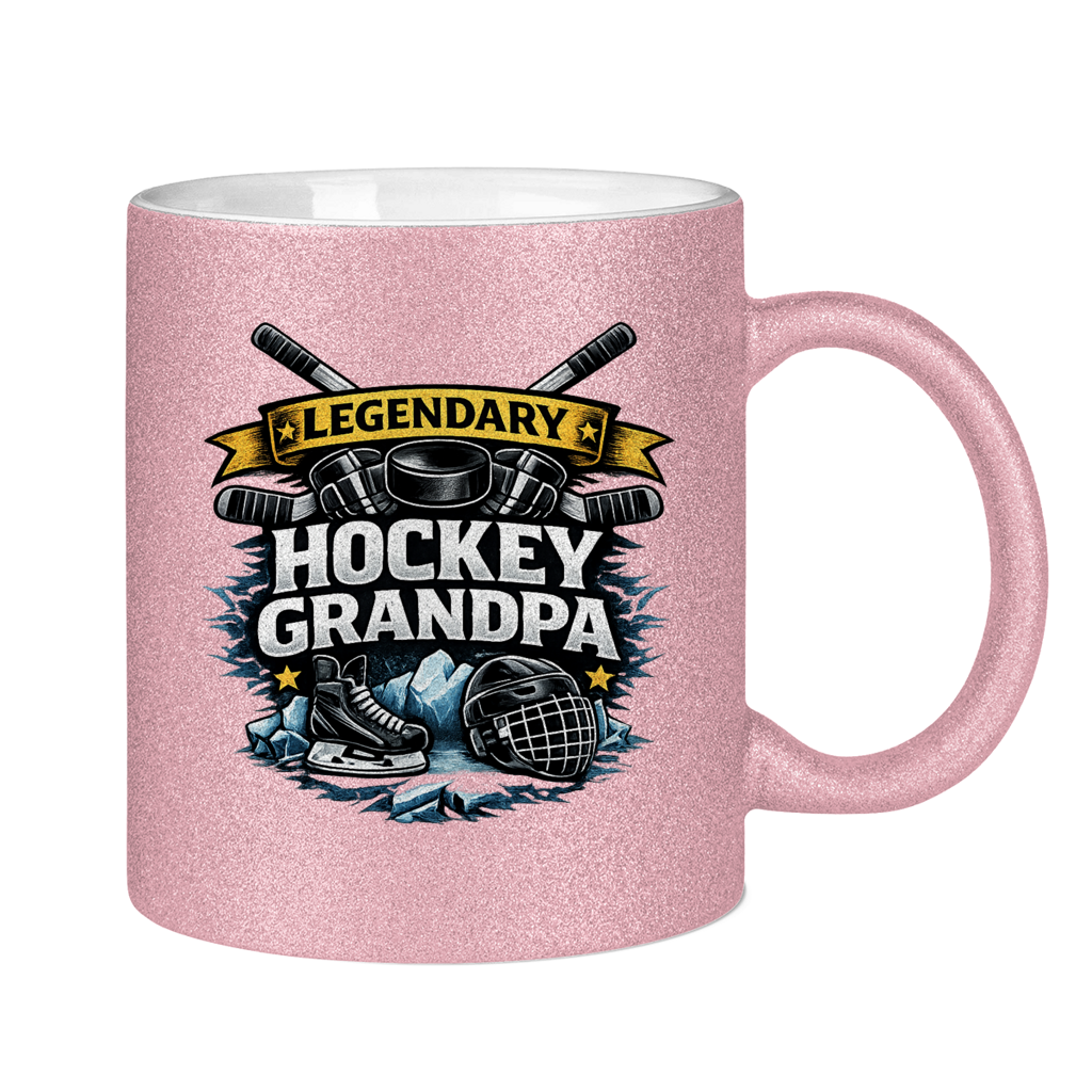 Glitzertasse LEGENDARY HOCKEY GRANDPA